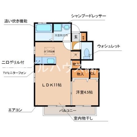 ヴィルヌーブ参番館の物件間取画像